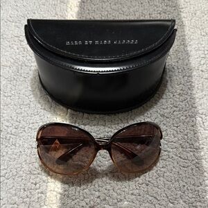 Marc By Marc Jacobs Brown Oversized Sunglasses
